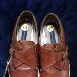 Giorgio Brutini Men's Single Monk Leather Oxfords